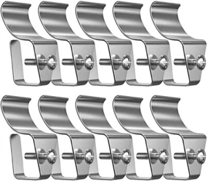 10Pcs No-Hole Needed Vinyl Siding Clips Hooks Heavy Duty Hanger Security Camera - Picture 1 of 7