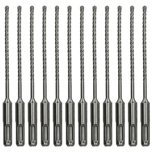 12Pcs 3/16"x 8" SDS Plus Drill Bit Carbide Tip Drill Bit for Masonry Stone Rock - Picture 1 of 7