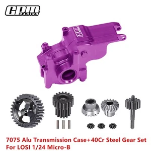 GPM 7075 Alloy Transmission Case+ Steel Gear Set LOS-1769 For LOSI 1/24 Micro-B - Picture 1 of 7