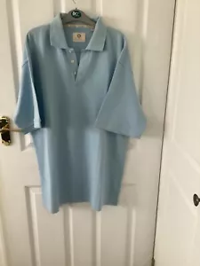 Mens Light Blue Viyella Short Sleeved Polo Shirt Size L. - Picture 1 of 6
