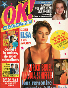 OK! [French Magazine] October 1992 Elsa Lunghini Claudia Schiffer Patrick Swayze