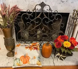 Decorative Fall Pumpkin Thanksgiving Maple Leaf Linen Throw Pillow Cover - Picture 1 of 2