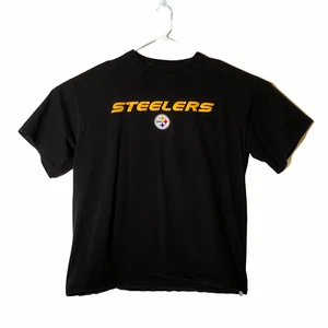 Embroidery Pittsburgh Steelers NFL Team Apparel Short Sleeve Black Size 2XL - Picture 1 of 9