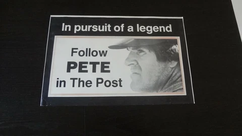 ORIGINAL 11" X 17" PETE ROSE  NEWSPAPER BOX  ADVERTISEMENT POSTER/ CARD Cover