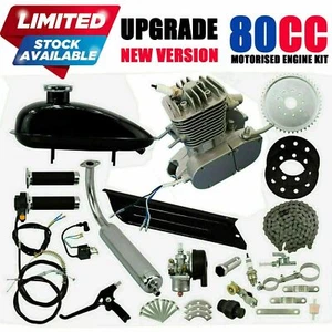 High Performance 80CC MOTOR ENGINE KIT for MOTORISED BICYCLE PUSH BIKE PETROL - Picture 1 of 12
