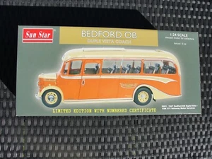 SUNSTAR DIECAST 1947 BEDFORD OB DUPLE VISTA COACH 5001 1:24 SCALE NEW BOXED - Picture 1 of 7