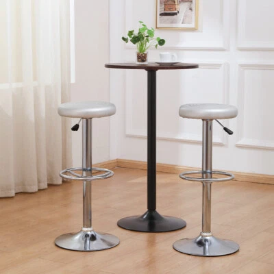 Mingone Höhenverstellbare Barhocker 2er-Set als Drehhocker für Küche & Bar - Bild 1 von 4