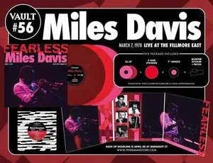 SEALED Miles Davis - Fearless THIRD MAN RECORDS VAULT #56 - 1970 Fillmore East - Picture 1 of 4