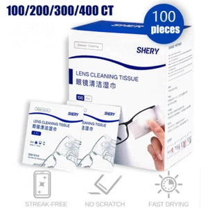 100/200/300/400 Brille Telefon Bildschirm Kamera optische Linse Reinigungstücher nützlich - Bild 1 von 16