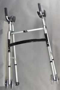 AHB Folding Walker with 4 Wheels and Arm Rest Pad Support 350lbs, Lightweight - Picture 1 of 12