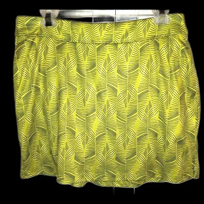 Falda corta Greg Norman verde lima estampada golf tenis talla M Foto 1 de 4