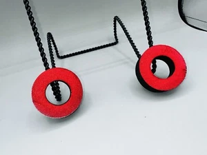 Old School BMX Donuts Red Thick OG 1980s Grip Pads - Picture 1 of 11