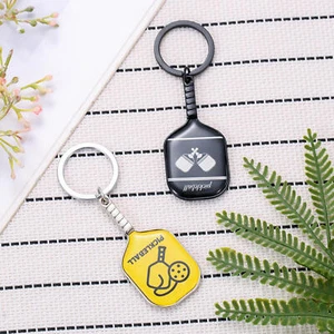 Pickleball Paddle Keychain Pickleball Charm Keyring Decorative Pickleball expert - Picture 1 of 5