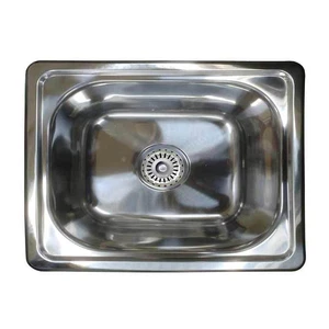 Single Bowl Bar Kitchen Laundry Sink Small Inset Stainless Steel Tub SE4 20L - Picture 1 of 7