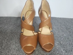 Michael Kors Brown Platform Heels Women’s Size 9 1/2M - Picture 1 of 9