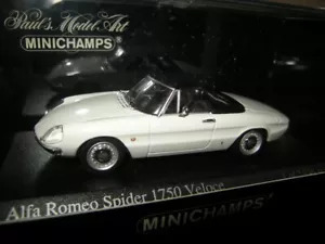 1:43 Minichamps Alfa Romeo Spider 1750 Veloce white/weiss in OVP Limited Edition - Bild 1 von 1