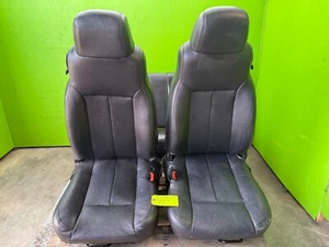 03-06 JEEP WRANGLER LJ TJ OEM GRAY GREY LEATHER FRONT REAR COMPLETE SEATS SET - Picture 1 of 23