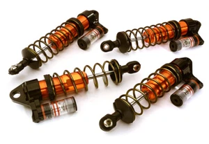 Adjustable Piggyback Shock Absorber Set in Orange for Traxxas Bandit 1/10 Scale - Picture 1 of 1