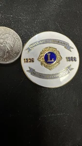 Lions Club International 1936-1986 Middletown New York Bermuda MD-20 Lapel Pin - Picture 1 of 2