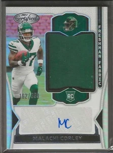 2024 Certified #FMS-MCY Malachi Corley Freshman Fabric Mirror Signatures 162/399 - Picture 1 of 2
