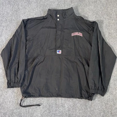 Chaqueta cortavientos deportiva Russell vintage para hombre XL negra 1/4 cremallera resistente al agua Foto 1 de 4