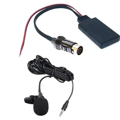 Adaptador Bluetooth Audio Música Cable AUX + Micrófono Para Kenwood 13 Pin CD Estéreo Foto 1 de 4