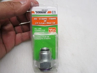 For Chevrolet Express 2500 Steel Engine Oil Cooler Line Connector Dorman 800-607 - Image 1 of 4