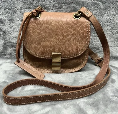 Abercrombie и Fitch коричневый кожаный через плечо Дамская сумка наплечная сумка - Изображение 1 из 4