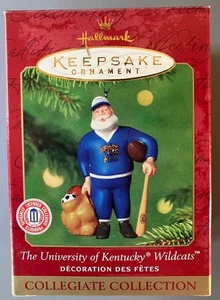 Hallmark 2001 Universidad de Kentucky Wildcats Santa adorno de recuerdo - Imagen 1 de 2