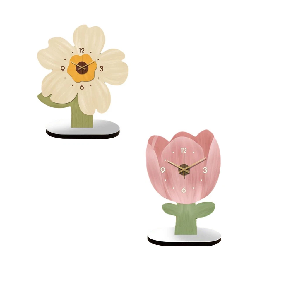 Desk Clock Analog Clock Silent Mantel Clock for Living Room Countertops Desk - Image 1 of 1