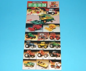 BRITAINS TOY CATALOG 1984 CATALOGUE KATALOG FOLDOUT LEAFLET FARM AUTOWAY - Imagen 1 de 3
