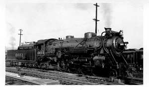 25D764 RP 1935 MOPAC MISSOURI PACIFIC RAILROAD 4-6-2 LOK #6603 KC KS - Bild 1 von 1