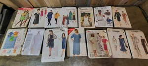 Lote de 14 vestidos vintage Vogue McCall's Simplicity patrones de costura años 80 - Imagen 1 de 8