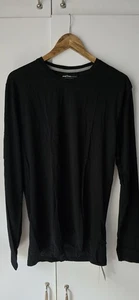 Top Intimissimi Para Hombres Manga Larga Cuello Redondo Lana Merino Negro Talla XL - Imagen 1 de 7