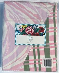 CARLETON VARNEY Live Vividly Tablecloth 72 x 72" 100% Cotton Tablecloth NEW RARE - Picture 1 of 4