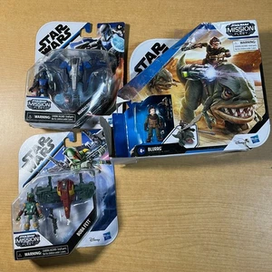 Star Wars Mission Fleet Kuiil Blurrg Battle Charge + 2 Actionfiguren Box beschädigt - Bild 1 von 4