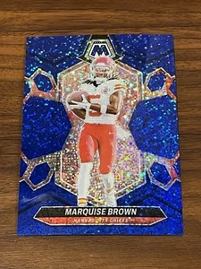 Mosaïque football marquise marron 2024 #109 bleu scintillant Prizm /96 KC Chiefs - Photo 1/2