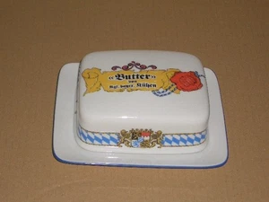 SELTMANN - Butterdose mit Deckel - für Weißwurstgeschirr - bayerisches Dekor - Bild 1 von 3