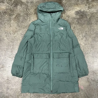 Jaqueta de inverno feminina The North Face Gotham Mid Parka 600-Down com capuz - Algas - Imagem 1 de 4