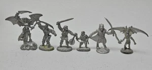Vintage D&D Metal Miniatures Mixed Lot Ral Partha RMI Lot of 6 Figs Unpainted - Picture 1 of 10