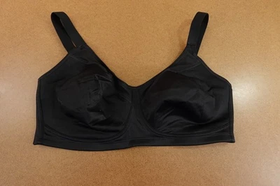 Sujetador inalámbrico Playtex 38DDD negro 18 horas suavizante minimizador 4697 nuevo para mujer Foto 1 de 4