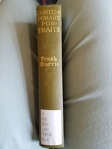 CONTEMPORARY PORTRAITS Frank Harris 1st Edition 1915, Carlyle, O.Wilde, R.Burton - Picture 1 of 7