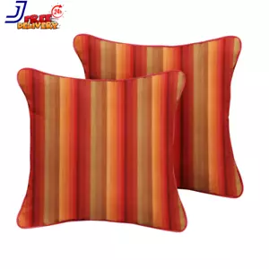 Sunbrella Astoria Sunset Outdoor Corded Throw Pillows (2-Pack) FREE SHIPPING - Picture 1 of 12