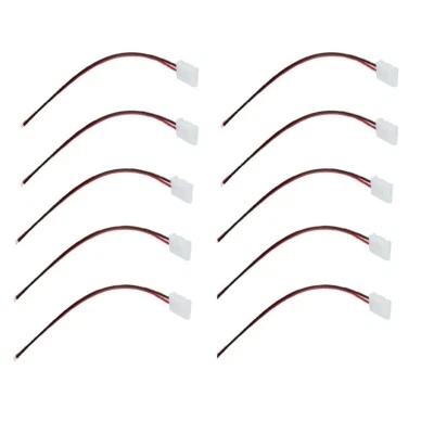 10 X Connector Joining Joint Clip Jointer With Wire For 8mm LED Strip 3528 2835 - Image 1 of 4