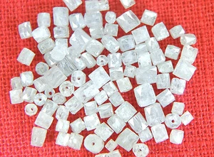 Cuentas de diamante sueltas naturales gris hielo perforadas I3 claridad 1,5 a 2,0 mm 1,00 quilates Q72 - Imagen 1 de 5
