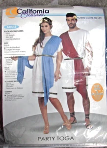 California Costume Adult Party Toga Unisex NIP Size S - Picture 1 of 3