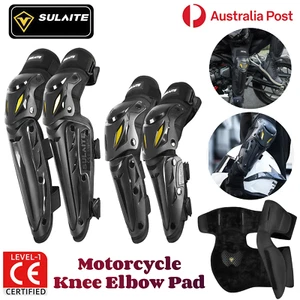 SULAITE Motorcycle Knee Elbow Pad Protector Gear Riding Equipment Winter Outdoor - Picture 1 of 26