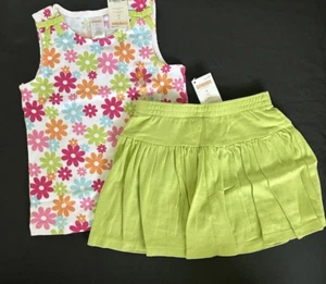 NEW 2012 Gymboree Kid Girl 6 ICE CREAM SWEETIE Set Tank Top Shirt Skirt Skort - Picture 1 of 7
