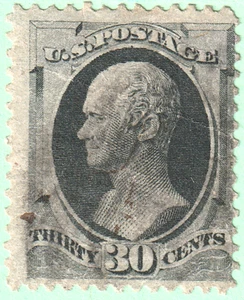 jis36 US BRIEFMARKE SC# 190 30c 1879 gebraucht F+ CV 90,00 $ 848 - Bild 1 von 2