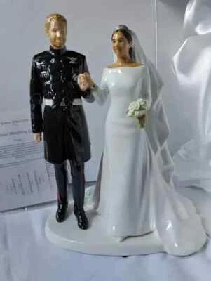 Royal Doulton Prince Harry & Meghan Figurine Royal Wedding HN5929 Boxed LE NEW - Image 1 of 4